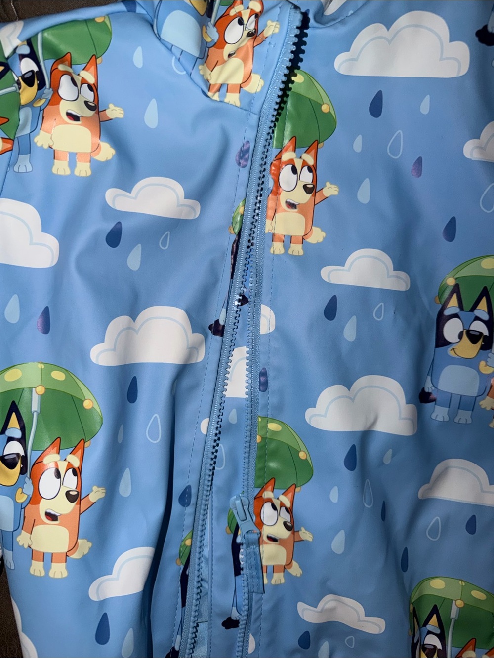 Toddler Bluey Raincoat 3t - Picture 2 of 3